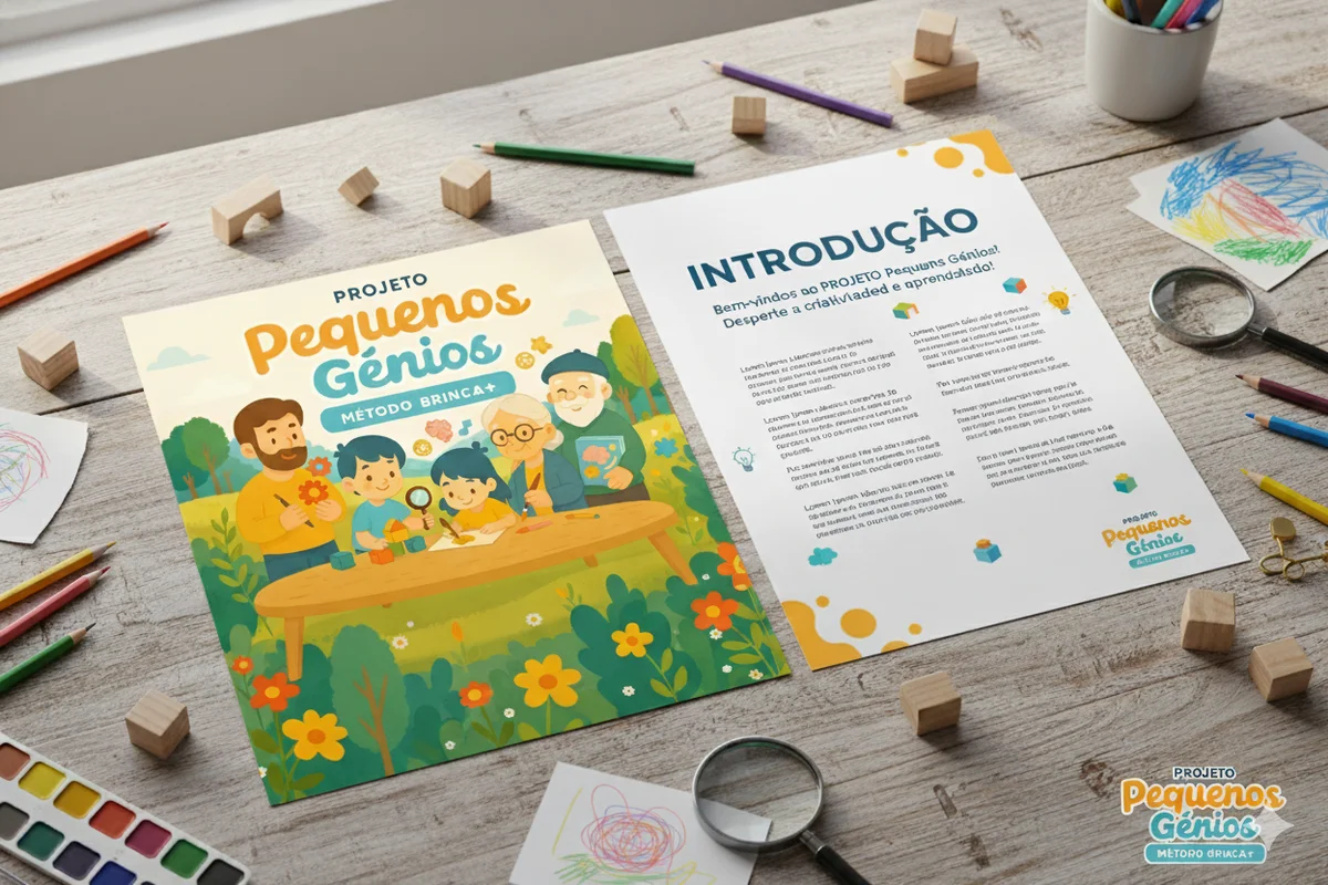 Conteúdo do Projeto Pequenos Génios - Slide 3